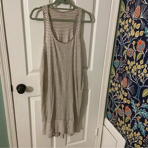 Eileen Fisher mixed stripe linen dress